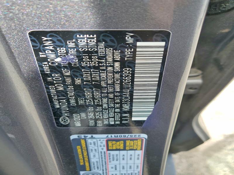 Aukcja sprzedaży 2020 Hyundai Tucson, vin: KM8J3CA44LU266399, numer aukcji: 55036466