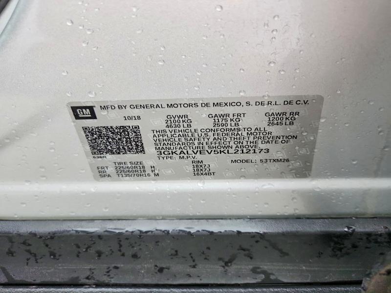 54285906 :رقم المزاد ، 3GKALVEV5KL212173 vin ، 2019 Gmc Terrain مزاد بيع