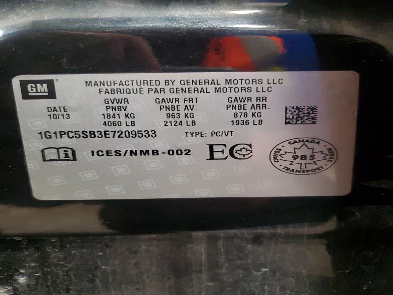 Продаж на аукціоні авто 2014 Chevrolet Cruze, vin: 1G1PC5SB3E7209533, номер лоту: 50848256