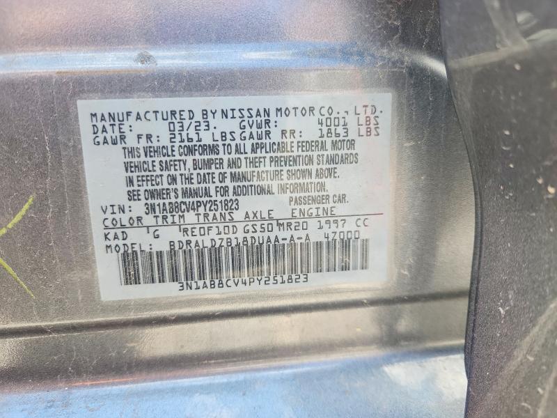 Продаж на аукціоні авто 2023 Nissan Sentra, vin: 3N1AB8CV4PY251823, номер лоту: 52961016