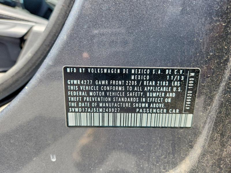 Продаж на аукціоні авто 2014 Volkswagen Jetta, vin: 3VWD17AJ5EM249927, номер лоту: 54094276