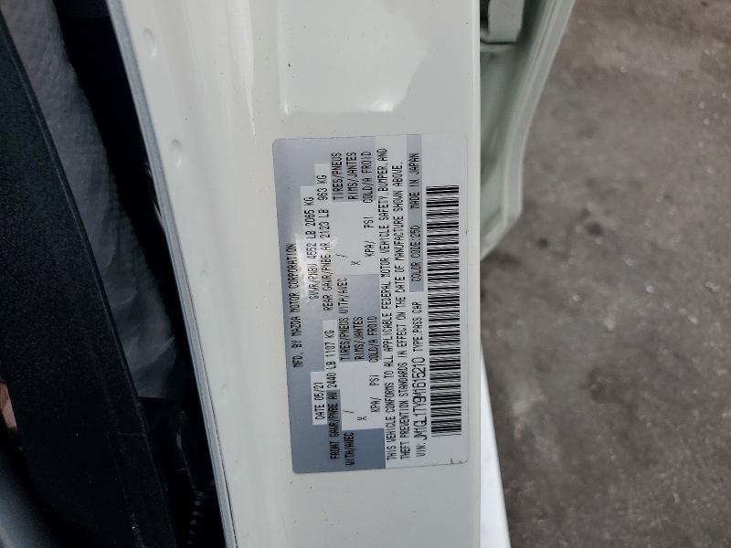 52764556 :رقم المزاد ، JM1GL1TY9M1615210 vin ، 2021 Mazda 6 مزاد بيع