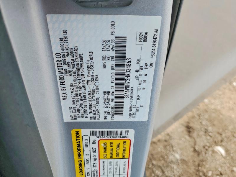 Продажа на аукционе авто 2017 Ford Fusion, vin: 3FA6P0H72HR334863, номер лота: 52575876