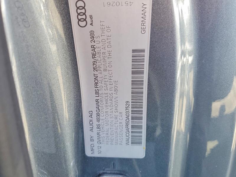 Продаж на аукціоні авто 2013 Audi S5, vin: WAUCGAFR5DA037529, номер лоту: 53615886