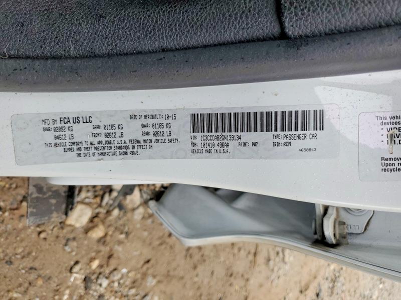 Aukcja sprzedaży 2016 Chrysler 200, vin: 1C3CCCAB2GN139134, numer aukcji: 52816096