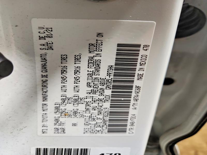 48939916 :رقم المزاد ، 3TYCZ5AN8MT022619 vin ، 2021 Toyota Tacoma مزاد بيع
