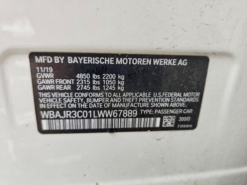 Продажа на аукционе авто 2020 Bmw 530, vin: WBAJR3C01LWW67889, номер лота: 51170446