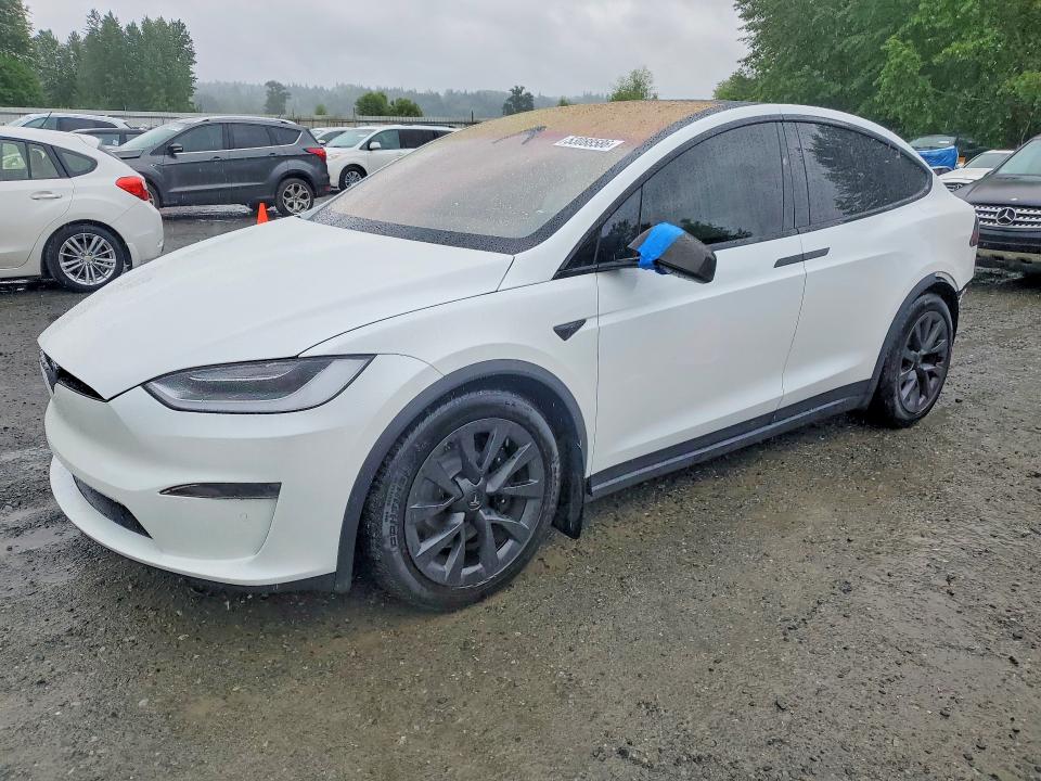 2023 Tesla Model X მანქანა იყიდება აუქციონზე, vin: 7SAXCBE57PF365585, აუქციონის ნომერი: 53088586