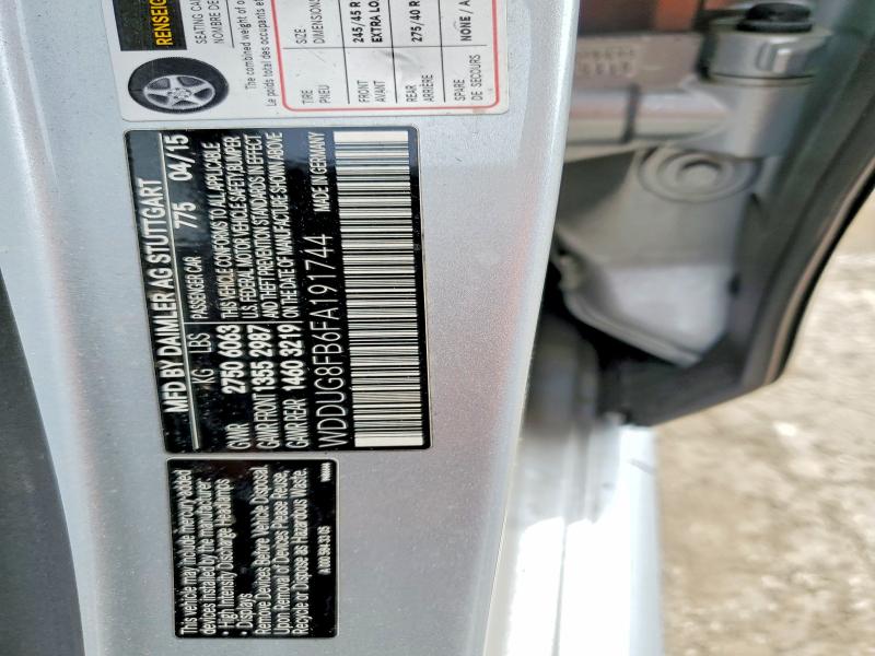 Aukcja sprzedaży 2015 Mercedes-benz S, vin: WDDUG8FB6FA191744, numer aukcji: 52655056