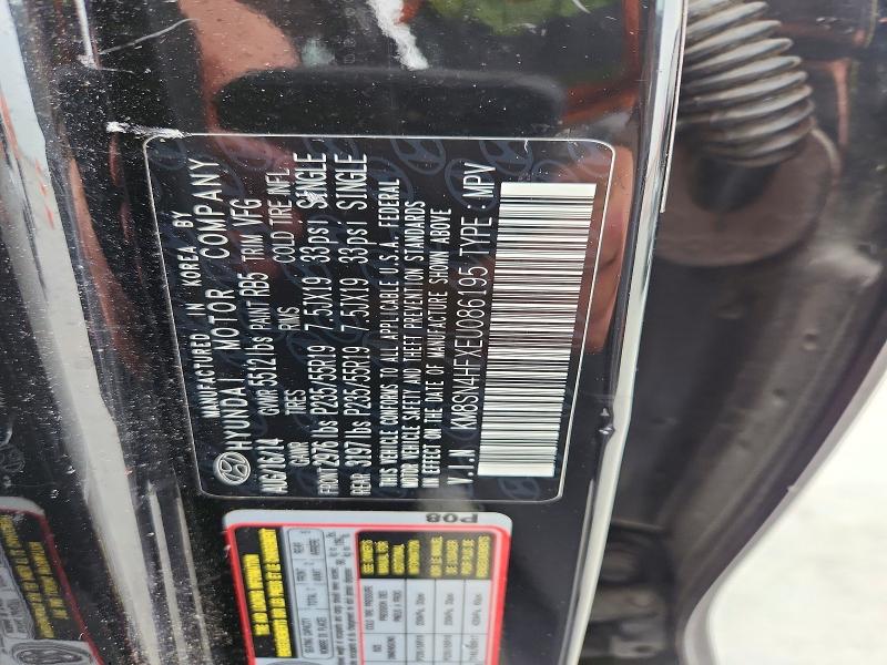 54184126 :رقم المزاد ، KM8SN4HFXEU086195 vin ، 2014 Hyundai Santa Fe مزاد بيع