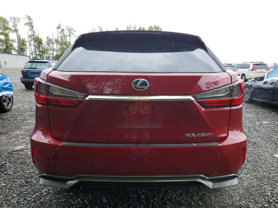 52857536 :رقم المزاد ، 2T2BGMCA0HC020052 vin ، 2017 Lexus Rx 450h مزاد بيع