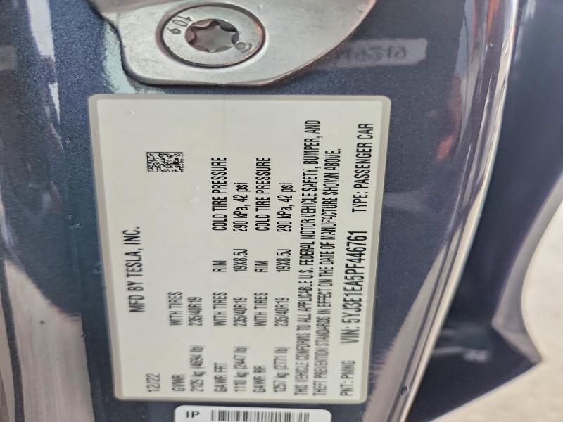 Продажа на аукционе авто 2023 Tesla Model 3, vin: 5YJ3E1EA5PF446761, номер лота: 52897626