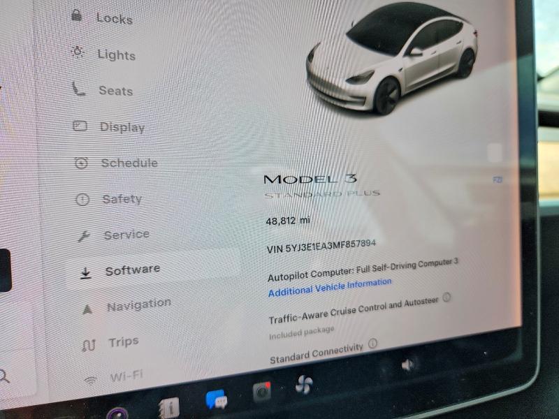 52556816 :رقم المزاد ، 5YJ3E1EA3MF857894 vin ، 2021 Tesla Model 3 مزاد بيع