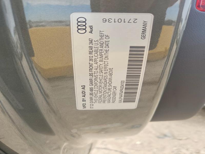 Aukcja sprzedaży 2023 Audi S5, vin: WAUP4AF54PA004100, numer aukcji: 53825556