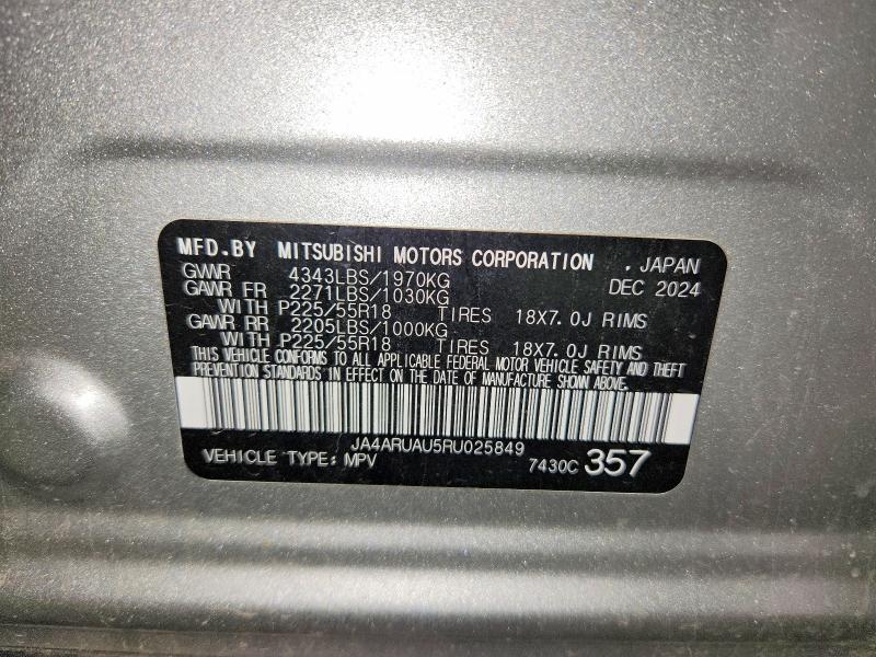 Aukcja sprzedaży 2024 Mitsubishi Outlander Sport, vin: JA4ARUAU5RU025849, numer aukcji: 54469986