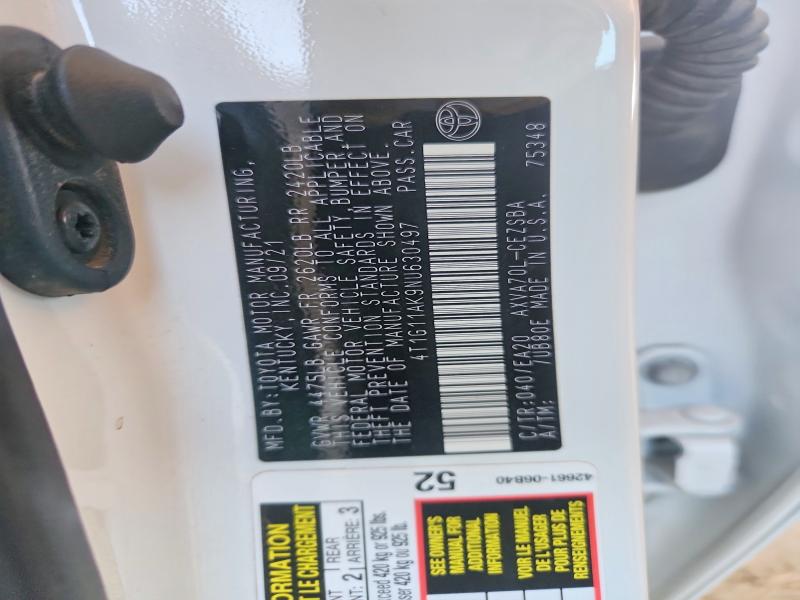Aukcja sprzedaży 2022 Toyota Camry, vin: 4T1G11AK9NU630497, numer aukcji: 55140176