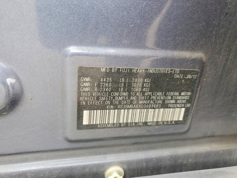 Продаж на аукціоні авто 2013 Subaru Legacy, vin: 4S3BMBA6XD3007683, номер лоту: 52773936