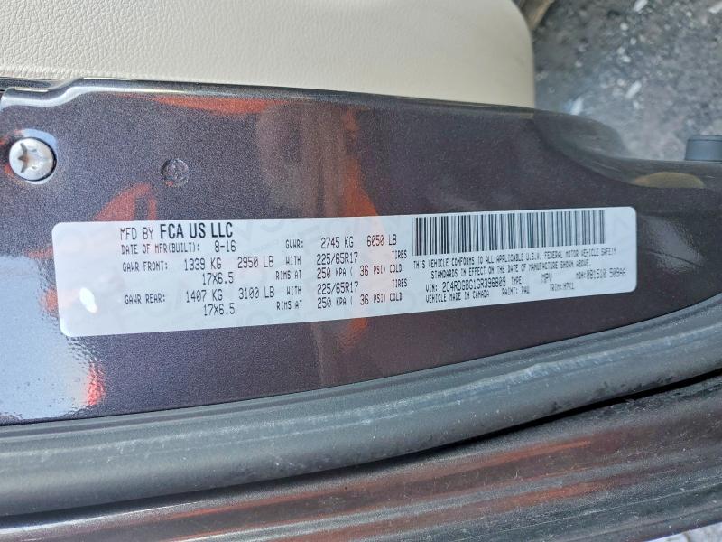 Aukcja sprzedaży 2016 Dodge Grand Caravan, vin: 2C4RDGBG1GR396809, numer aukcji: 53347686