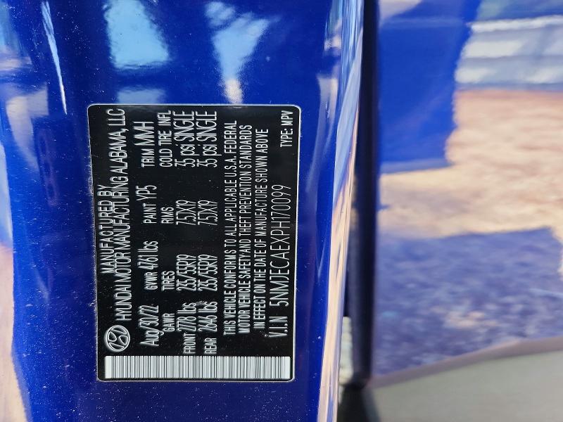 55285046 :رقم المزاد ، 5NMJECAEXPH170099 vin ، 2023 Hyundai Tucson مزاد بيع