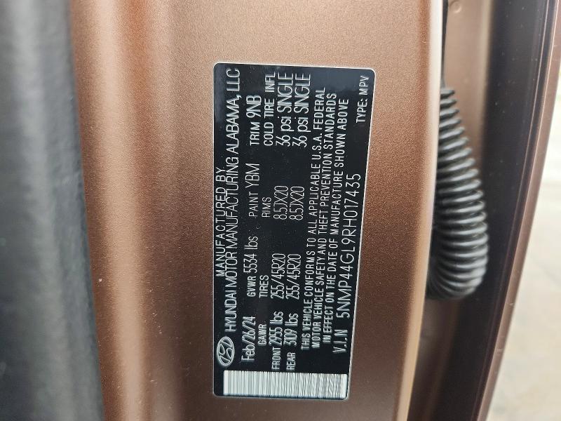 Продажа на аукционе авто 2024 Hyundai Santa Fe, vin: 5NMP44GL9RH017435, номер лота: 46781126