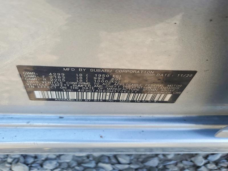 Aukcja sprzedaży 2021 Subaru Impreza, vin: 4S3GTAB68M3706571, numer aukcji: 54184356