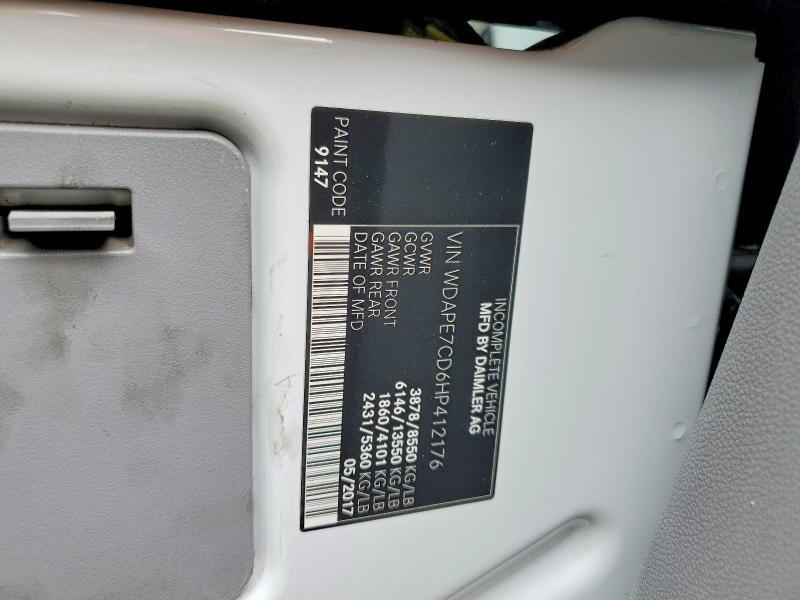 Продаж на аукціоні авто 2017 Mercedes-benz Sprinter, vin: WDAPE7CD6HP412176, номер лоту: 52359306