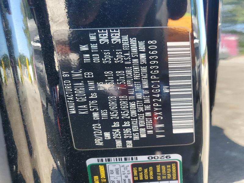 54245136 :رقم المزاد ، 5XYP24GC1PG393608 vin ، 2023 Kia Telluride مزاد بيع