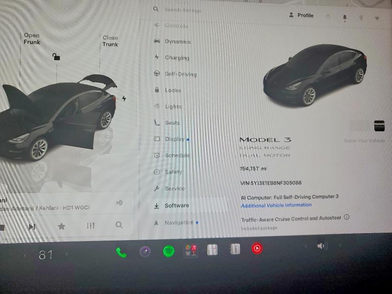 Продажа на аукционе авто 2022 Tesla Model 3, vin: 5YJ3E1EB8NF305088, номер лота: 53218626