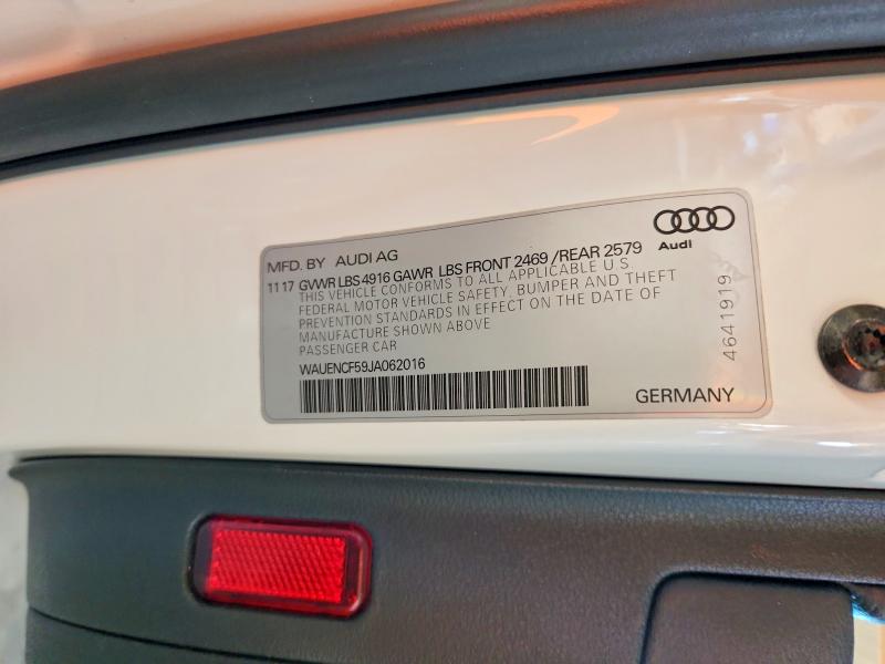 Aukcja sprzedaży 2018 Audi A5, vin: WAUENCF59JA062016, numer aukcji: 54120986