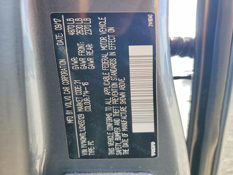 Продаж на аукціоні авто 2018 Volvo S60, vin: YV140MTL1J2455129, номер лоту: 55322266