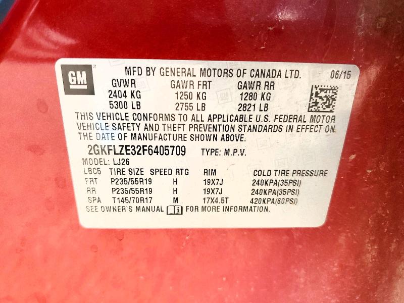 Продаж на аукціоні авто 2015 Gmc Terrain, vin: 2GKFLZE32F6405709, номер лоту: 52673186