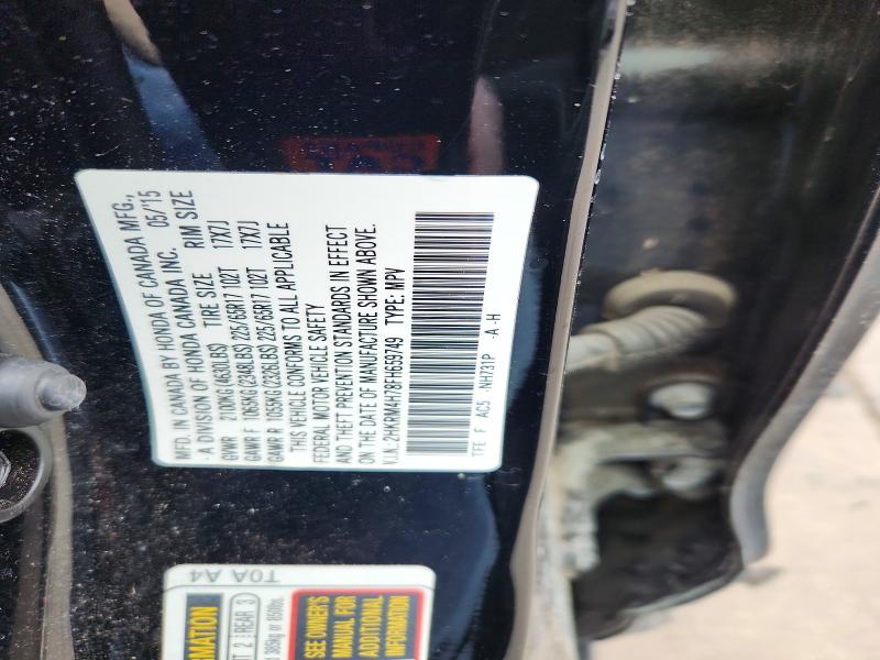 Aukcja sprzedaży 2015 Honda Cr-v, vin: 2HKRM4H78FH659749, numer aukcji: 52776596