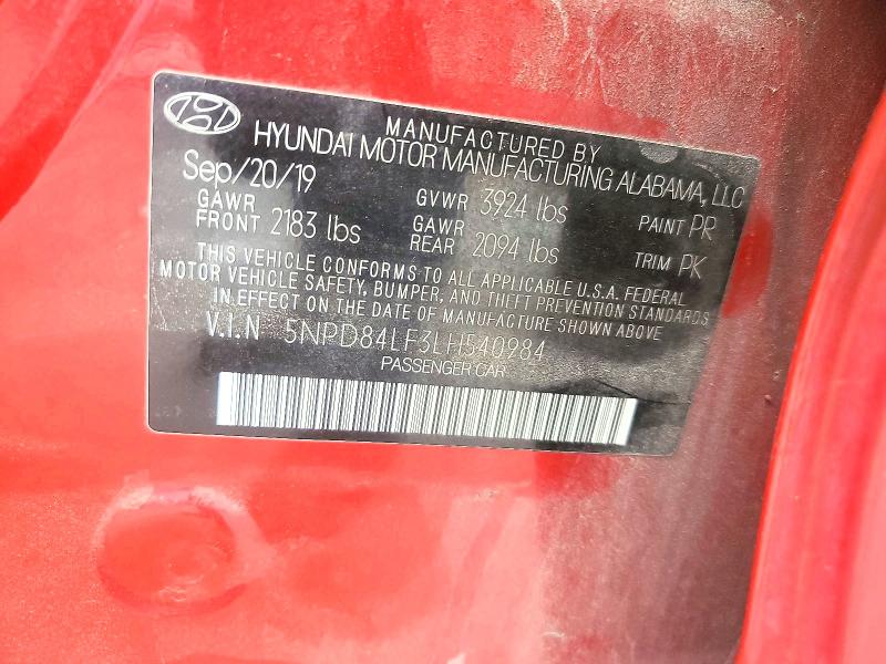 Продажа на аукционе авто 2020 Hyundai Elantra, vin: 5NPD84LF3LH540984, номер лота: 55132926