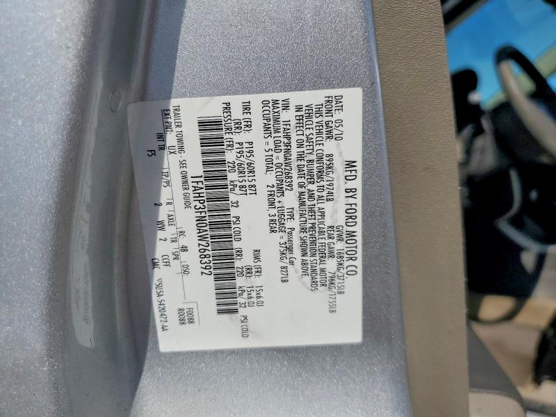 Aukcja sprzedaży 2010 Ford Focus, vin: 1FAHP3FN0AW268392, numer aukcji: 53892116