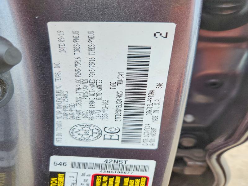 Продаж на аукціоні авто 2020 Toyota Tacoma, vin: 5TFDZ5BN2LX047023, номер лоту: 54433546