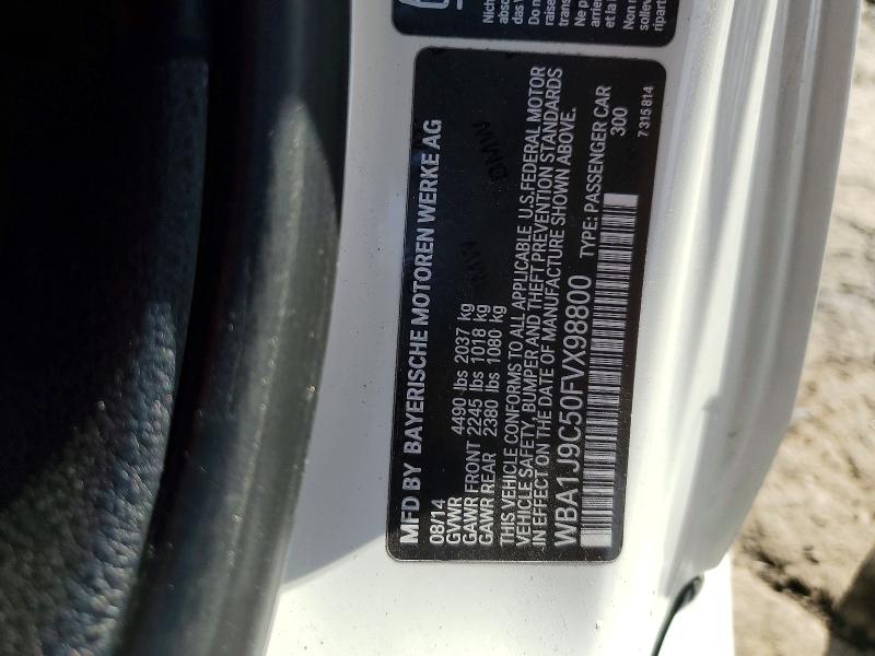 54041106 :رقم المزاد ، WBA1J9C50FVX98800 vin ، 2015 Bmw M235xi مزاد بيع