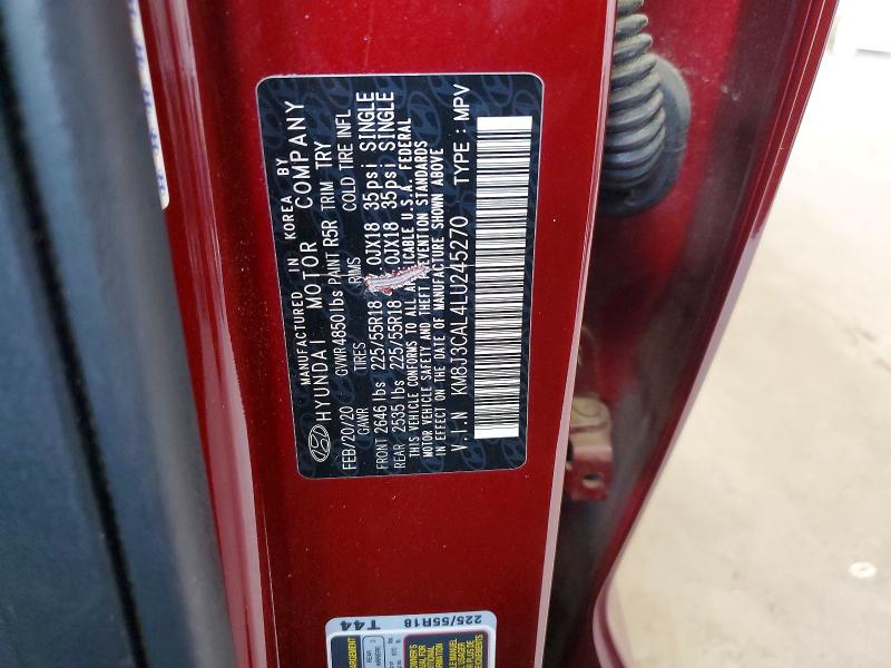 Продаж на аукціоні авто 2020 Hyundai Tucson, vin: KM8J3CAL4LU245270, номер лоту: 53258746