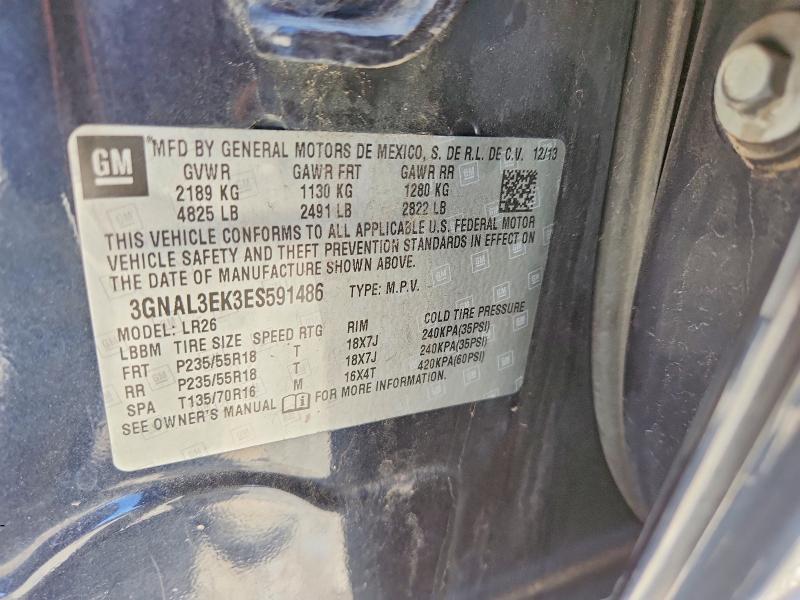 Продажа на аукционе авто 2014 Chevrolet Captiva, vin: 3GNAL3EK3ES591486, номер лота: 54848236