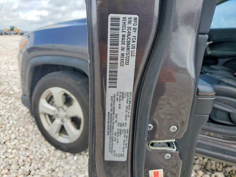 Продажа на аукционе авто 2021 Jeep Compass, vin: 3C4NJCBB4MT572233, номер лота: 54961386