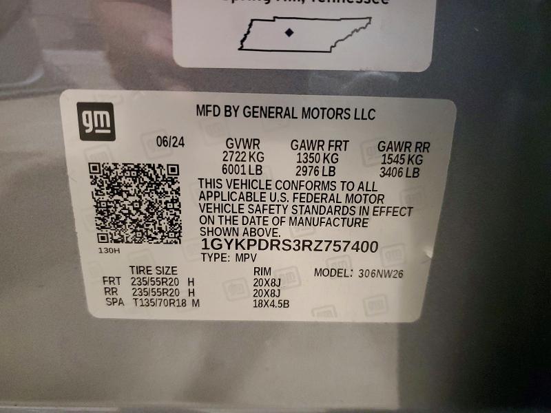 Продаж на аукціоні авто 2024 Cadillac Xt6, vin: 1GYKPDRS3RZ757400, номер лоту: 53383936