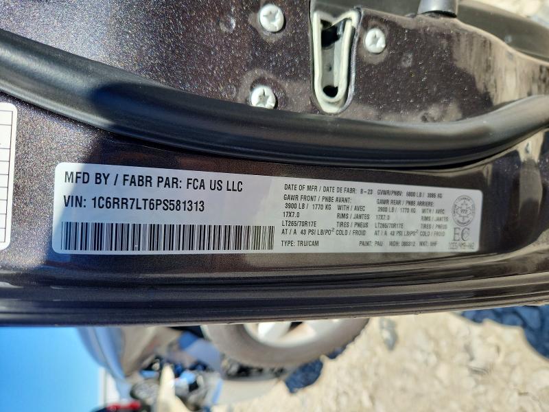 Продаж на аукціоні авто 2023 Ram 1500 Classic, vin: 1C6RR7LT6PS581313, номер лоту: 53534866