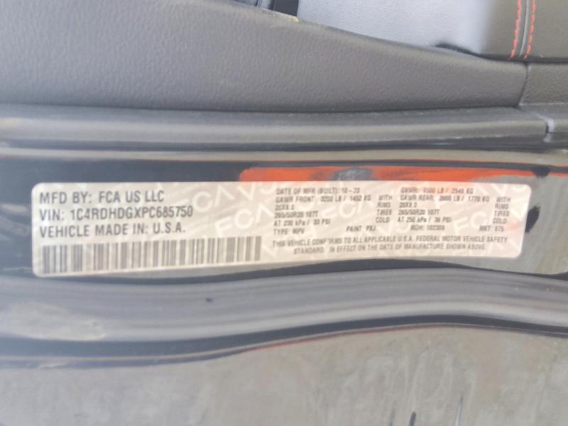 54685526 :رقم المزاد ، 1C4RDHDGXPC685750 vin ، 2023 Dodge Durango مزاد بيع
