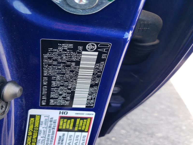 2014 Toyota Corolla მანქანა იყიდება აუქციონზე, vin: 2T1BURHE2EC173646, აუქციონის ნომერი: 52970506
