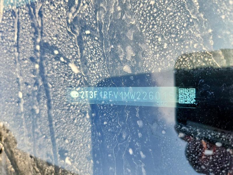 Aukcja sprzedaży 2021 Toyota Rav4, vin: 2T3F1RFV1MW226015, numer aukcji: 54298356