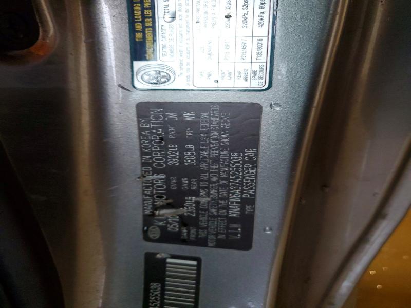 Aukcja sprzedaży 2010 Kia Forte, vin: KNAFW6A37A5255038, numer aukcji: 53598866