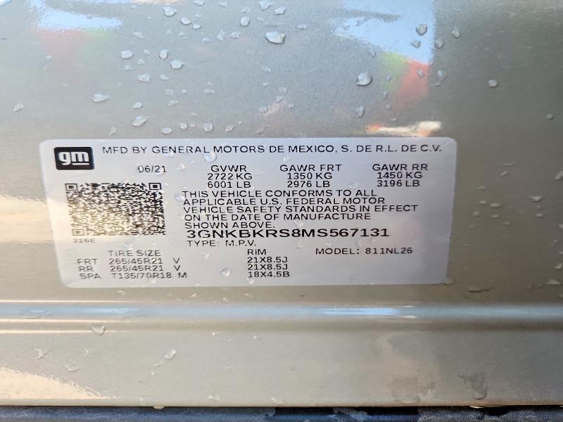 Продажа на аукционе авто 2021 Chevrolet Blazer, vin: 3GNKBKRS8MS567131, номер лота: 53401856
