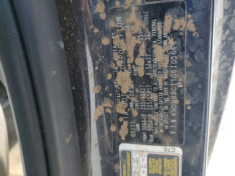 53943086 :رقم المزاد ، KNDMB5C11G6105666 vin ، 2016 Kia Sedona مزاد بيع