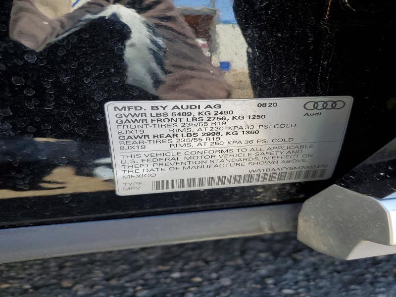 Продажа на аукционе авто 2021 Audi Q5, vin: WA1BAAFY5M2002470, номер лота: 52398906