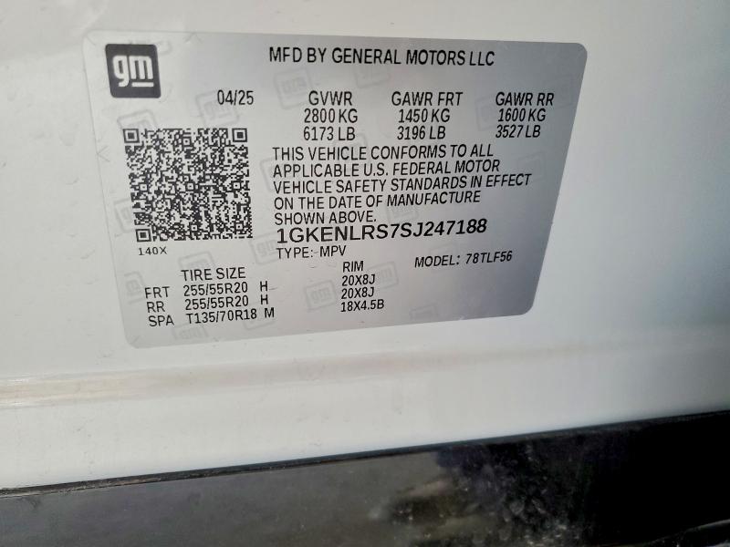 Продажа на аукционе авто 2025 Gmc Acadia, vin: 1GKENLRS7SJ247188, номер лота: 49332526