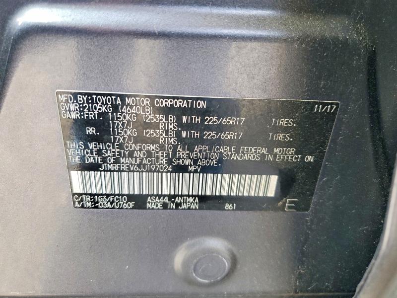 Продажа на аукционе авто 2018 Toyota Rav4, vin: JTMRFREV6JJ197024, номер лота: 55560976